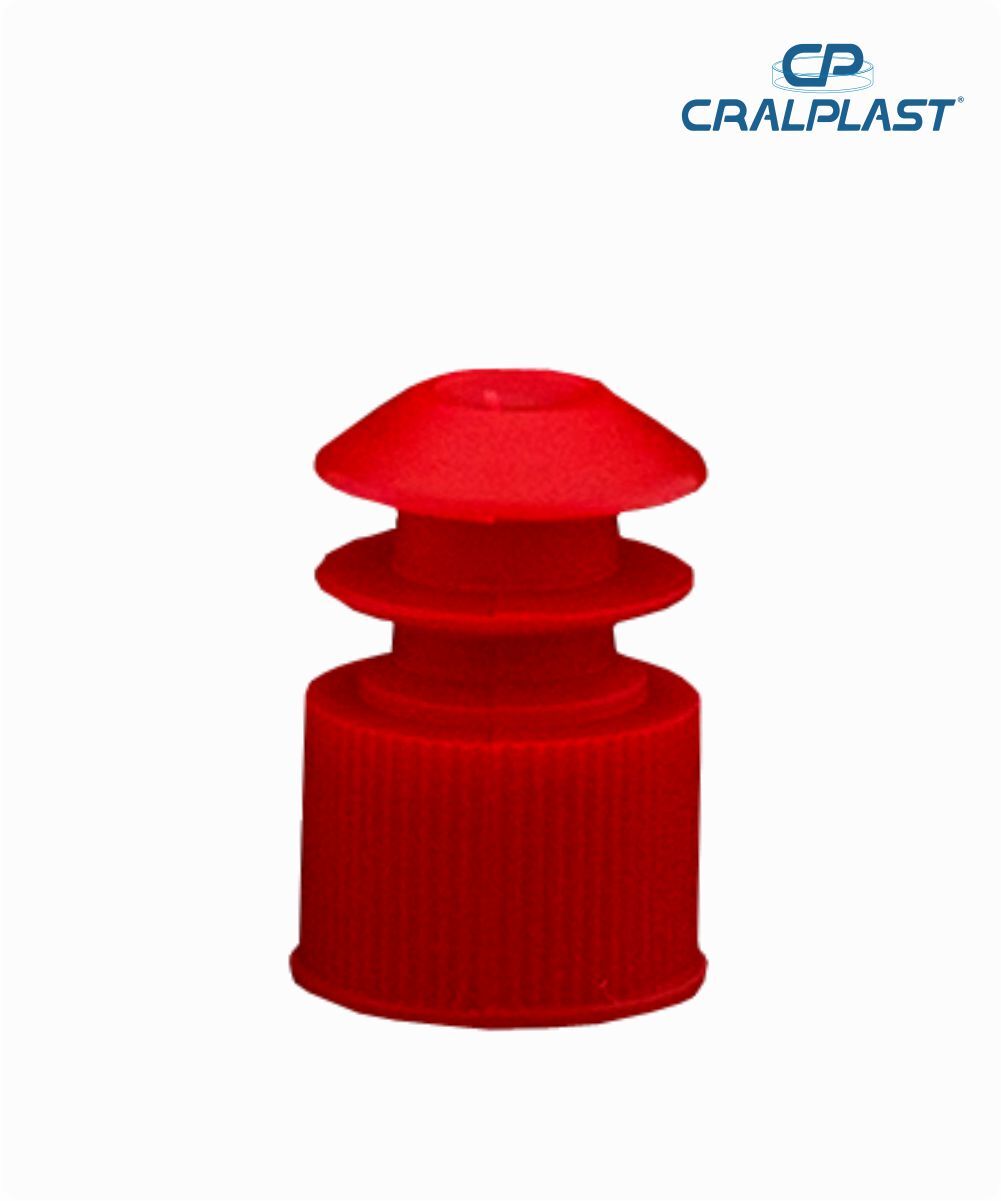 Tampa  para tubos diâmetro 15/16mm vermelha